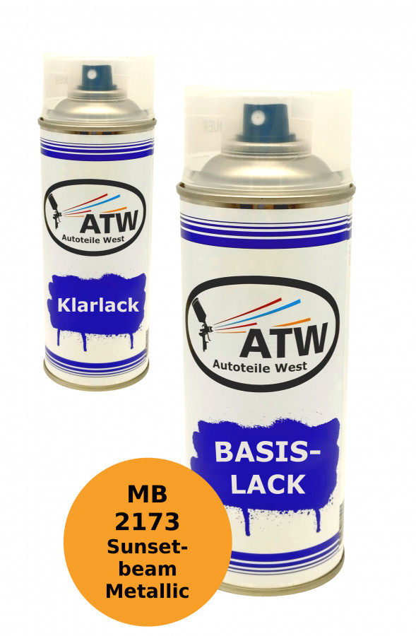 Autolack für Mercedes Benz 2173 Sunsetbeam Metallic+400ml Klarlack Set